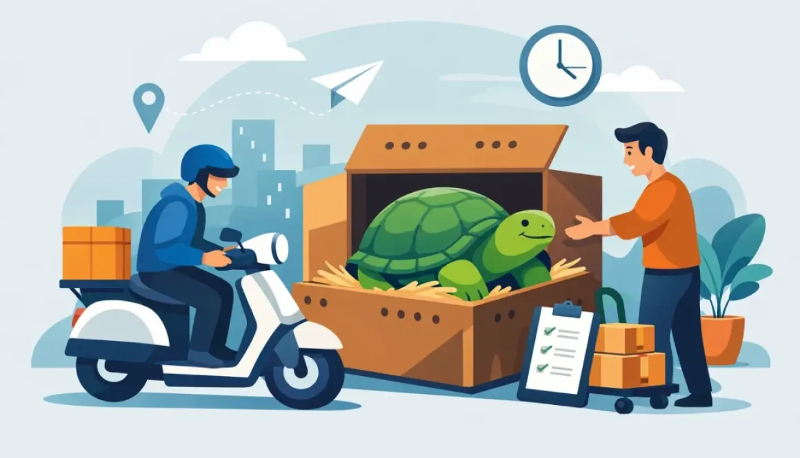 Tortoise Delivery by Courier Explained